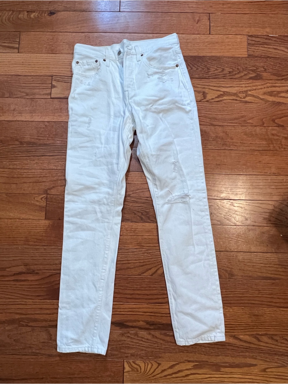 Levi's White High-Rise Slim Jeans